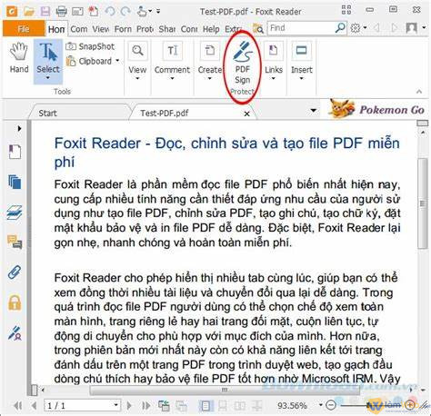 Cách chèn chữ ký vào file PDF với phần mềm Adobe Reader 