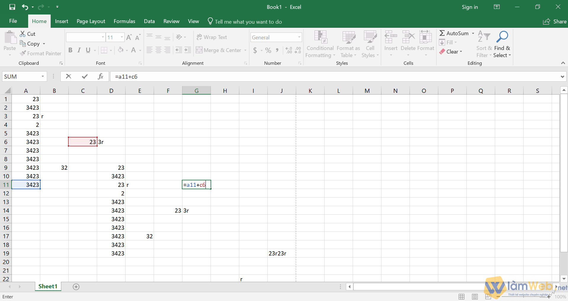 Các kiểu dữ liệu thông dụng của Excel là gì ?