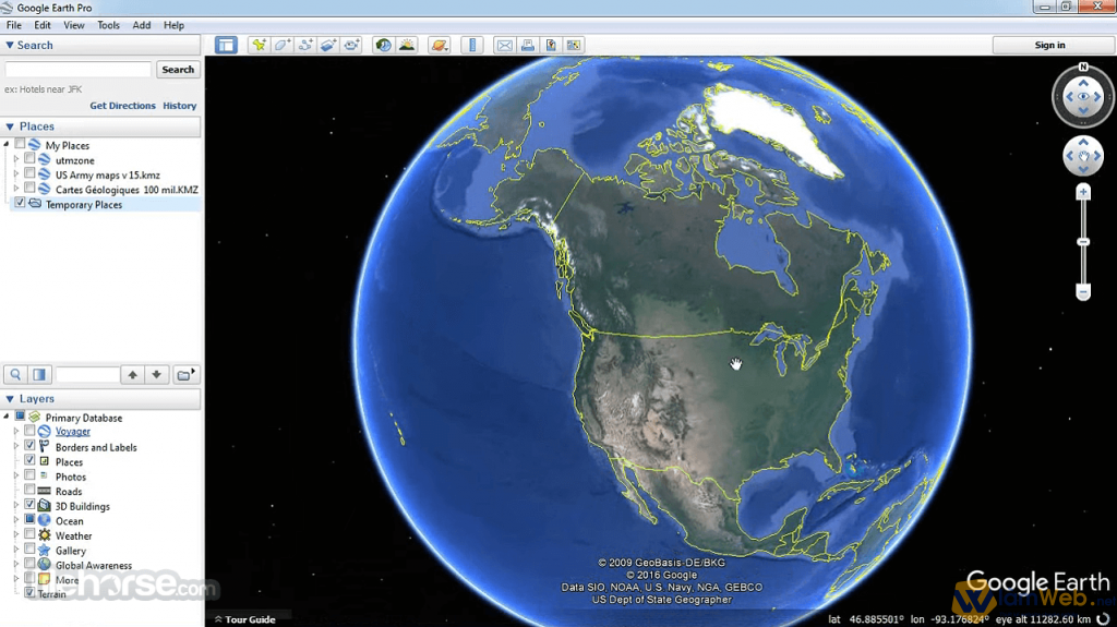 Ứng dụng của Google Earth hỗ trợ cho người dùng Internet có thể đo đạc khoảng cách diện tích một cách dễ dàng. 